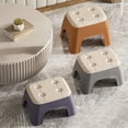 thumbnail image 1 of Sentmoon Bathroom Stool Bath Stool Home Plastic Small Squares Stool Living Room Bathroom Stool Thickened Small Stool Short Stool Kindergarten Plastic Small Stool Stacking, 1 of 7