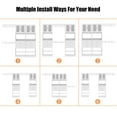 thumbnail image 6 of iSunirm 5FT Closet System with 2 Sets, 120'' Walk in Closet with 4 Drawers & Doors, Heavy Duty Closet Organizer with 2 Hanging Rods, Wardrobe Closet Clothing Rack, Load 1200+LBS, White, 6 of 6