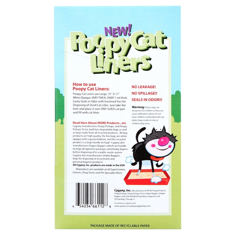 Poopy Products Cat Litter Box Liners, 12 Count photo 7