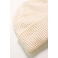 thumbnail image 2 of Ragstock Beige Waffle Knit Beanie, 2 of 4