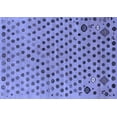thumbnail image 1 of Ahgly Company Machine Washable Indoor Rectangle Oriental Blue Modern Area Rugs, 5' x 7', 1 of 4