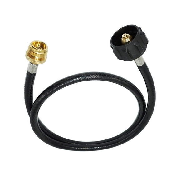 Adaptador de propano para manguera, adaptador de recarga de propano, quemador, estufa de Camping, Gas de repuesto 4 pies Cola Manguera adaptadora de propano