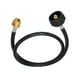 thumbnail image 1 of Manguera de propano con adaptador, Conector de tanque de Gas, acoplador de tanque cilíndrico, adaptador de tanque de propano, manguera para parrillas, 4 pies shamjiam Manguera adaptadora de propano, 1 of 8
