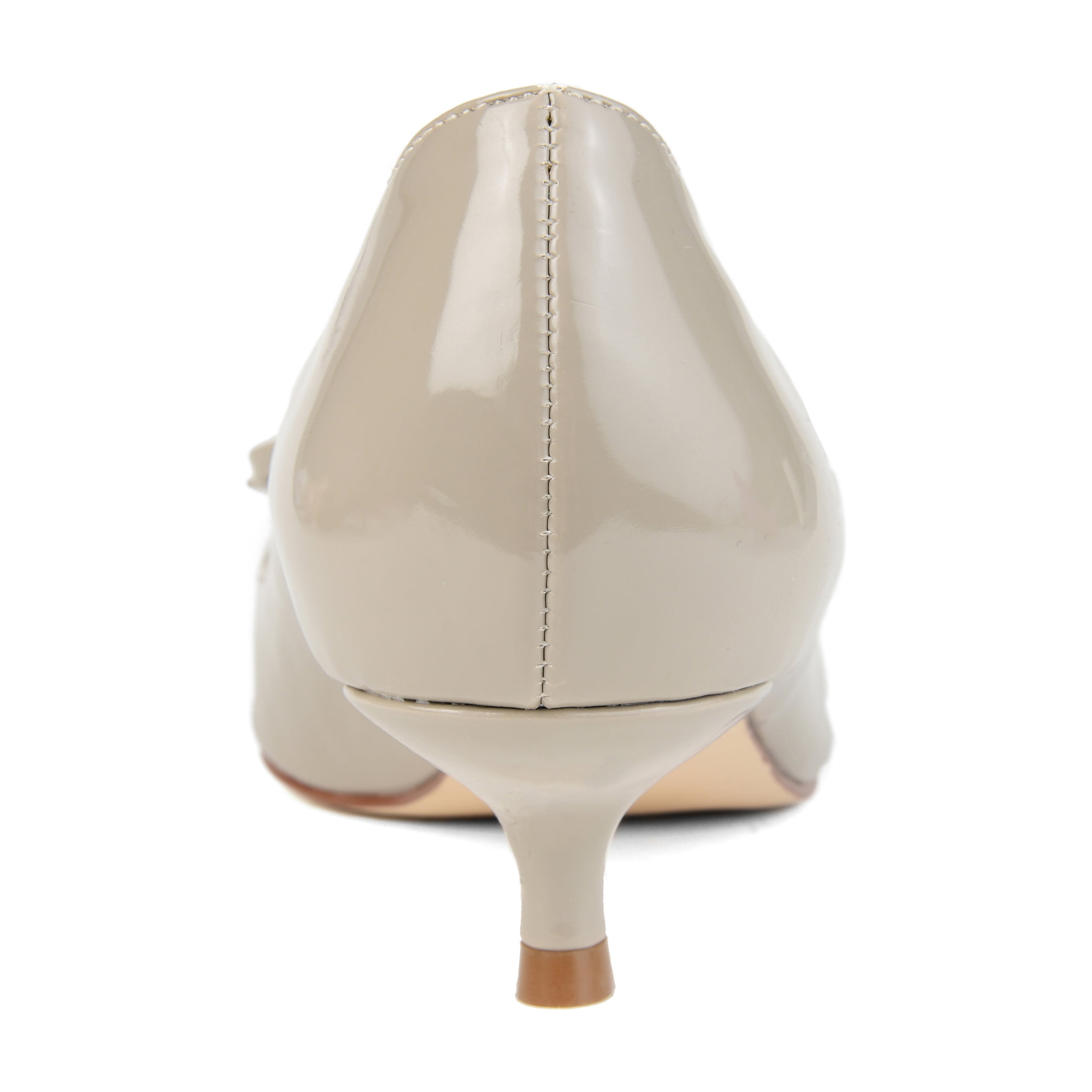 Journee Womens Lutana Pointed Toe Kitten Heel Pumps, Widths Available