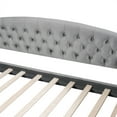 thumbnail image 5 of Euroco Full Size Tufted Button Daybed for Kids Teens Bedroom, Gray, 5 of 12