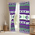 thumbnail image 3 of Manfei Retro Boho Aztec Curtains Pack of 2 (42x84 Each),bohemian Exotic Style Curtains Blackout,Purple Green Stripes Bedroom Curtains For Boys Kids,Luxury Bedroom Decor, 3 of 6