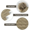 thumbnail image 5 of Loritta 3 Pcs Women Winter Hat and Gloves Sets, Knit Classic Long Scarf Warmer Accessories Khaki, 5 of 6