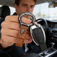 thumbnail image 4 of Keychain Pendant for Men | Car Key Holder with Hanging Ring and Rope | Alloy Leather Keychain Accessory for Keys | Waist Clip and Daily Carry Organizer, 4 of 7