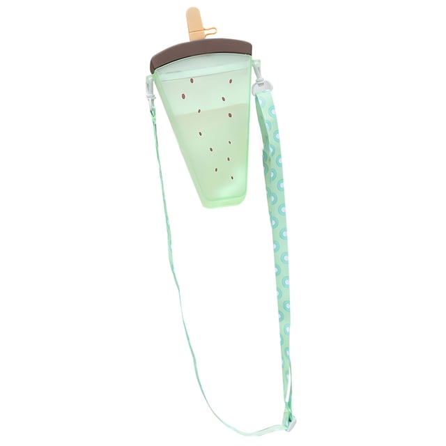Straw Cup Cute Fruit Design Aislamiento Térmico Botella De Agua Con Correa Para El Hombro Hombro A Prueba De Fugas Contenedor De Agua Para Niños Al Aire Libre Niños Yuarrent HA026788-04