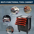 thumbnail image 5 of Rolling Tool Chest, Lockable Home Repair Tool Storage Cabinets with 4 Drawer, Multi-Functional Tool Cart Tool Box on Wheels for Mechanic, Garage, Warehouse, Repair Shop, Workshop, 5 of 6