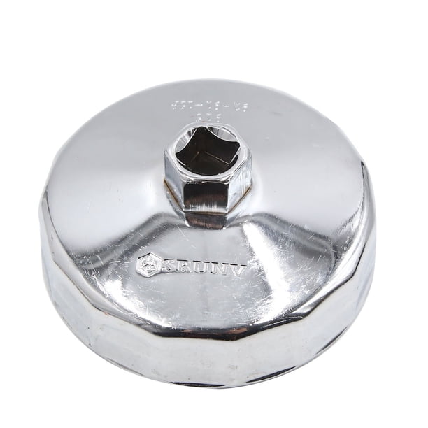 92mm 15 Ranuras Llave Extractor de Filtro de Aceite de Vehículo Coche Metal Plateado