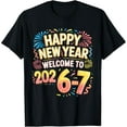 thumbnail image 2 of 100% Cotton 67 New Year's Eve - Happy New Year 2026-7 Funny 67 New Year T-Shirt, 2 of 5