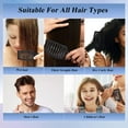thumbnail image 4 of Hair Brush Detangling Curved Vented Hair Brushes for Women Men Wet or Dry Hair, Styling Professional Paddle Vent Brush for Curly Thick Wavy Thin Fine Long Short Hair, 4 of 5