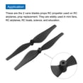 thumbnail image 4 of Uxcell 5 Set RC Propellers Blade Prop 2 Vane 7.6cm Dia Plastic Black Low-Noise RC Airplane DIY Aircraft Drone, 4 of 6
