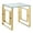 Gold, variant on Pemberly Row Contemporary Stainless Steel/Glass Accent Table in Gold