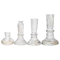 thumbnail image 7 of Handmade Mango Wood Eco-friendly Traditional Antique White Set Of Four 6",9",12" & 15" Pillar Candle Holder, 7 of 7