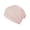 Pink, variant on EnJoCho Ladies Outdoor Travel Cap Women's Solid Color Turban Pleated Bottom Small Hat Silk Cotton Headscarf Hat