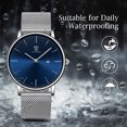 thumbnail image 6 of LAVAREDO Mens Watch Minimalist Waterproof Quartz Watches for Men Business Dress Casual Watch with Stainless Steel Mesh Band Gift for Man, 6 of 8