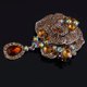 thumbnail image 4 of de diamantes de imitación de cristal de fiesta de dama de mujer de flor grande Vintage Fernando gran broche de flores, 4 of 8