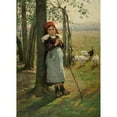 thumbnail image 3 of Václav Brožík 11x14 Black Modern Framed Museum Art Print Titled - Goose Girl (1880s), 3 of 5