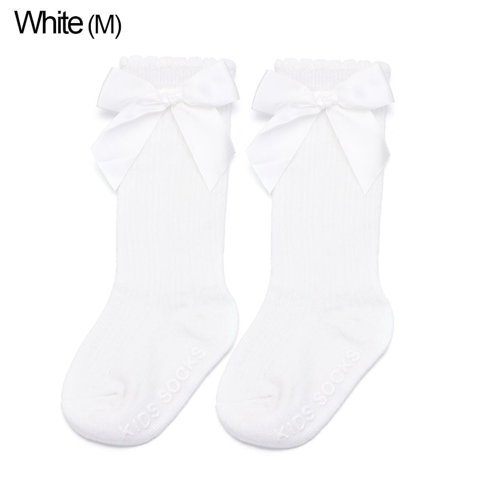 1 Pair Kids Cotton Lace Children Newborn Baby Infant Bow Socks Girls