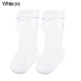 thumbnail image 1 of 1 Pair Kids Cotton Lace Children Newborn Baby Infant Bow Socks Girls Socks Knee High Long WHITE M, 1 of 8