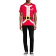 thumbnail image 2 of Gold Buckle Santa Men's Christmas T-Shirt, 2 of 5