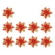thumbnail image 3 of 10x simulación de flor de pascua Artificial, corona de flores navideñas, decoración navideña de flores artificiales para fiestas y vacaciones Rojo, 3 of 8