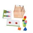 thumbnail image 1 of Wood Mirror Building Block, Shape Matching Block Toys Interesting Wearable  For Logical Thinking For 3 Years Old Above For Early Education, 1 of 8