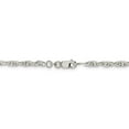 thumbnail image 3 of White Sterling Silver chain Rope Pendant 16 in 2.75 mm, 3 of 5