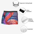 thumbnail image 6 of KLL Digital Flamingo Vibrant Art Men's Cotton Boxer Briefs Underwear-XX-Large, 6 of 7