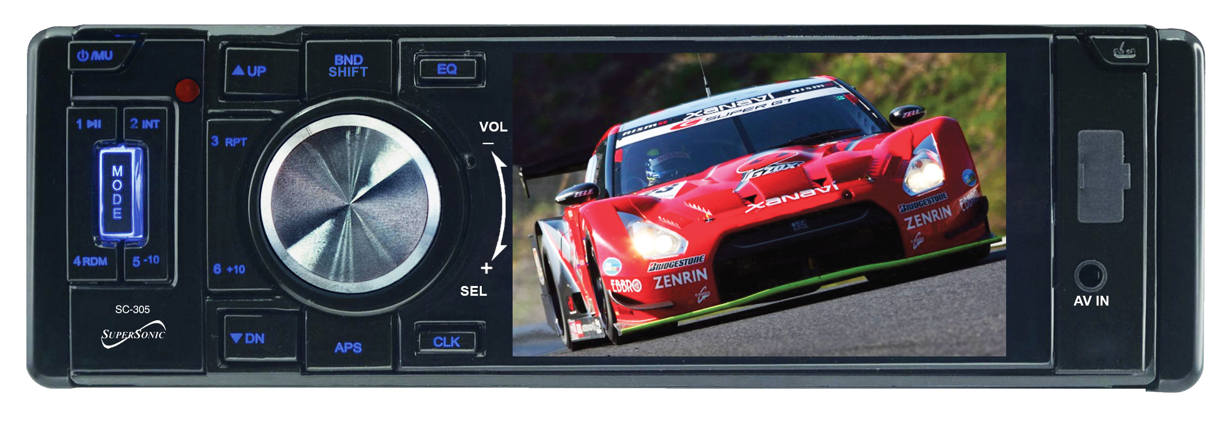 Supersonic SC-305 Car DVD Player, 3.5" LCD, Detachable Front Panel - image 2 of 2