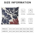 thumbnail image 5 of SHANXI Red Navy Blue Decorative Throw Pillows Linen Geometric Flower Modern Style Cushion Pillow Covers for Sofa Couch Outdoor Decor 18x18in, 5 of 5