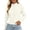 Beige, variant on Karight Women's Fleece Zip Up Jacket Stand Collar Long Sleeve Cropped Slim Fit Athletic Track Top with Side Seams