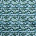 thumbnail image 1 of oneOone Viscose Chiffon Teal Blue Fabric Abstracts Quilting Supplies Print Sewing Fabric By The Yard 42 Inch Wide, 1 of 5