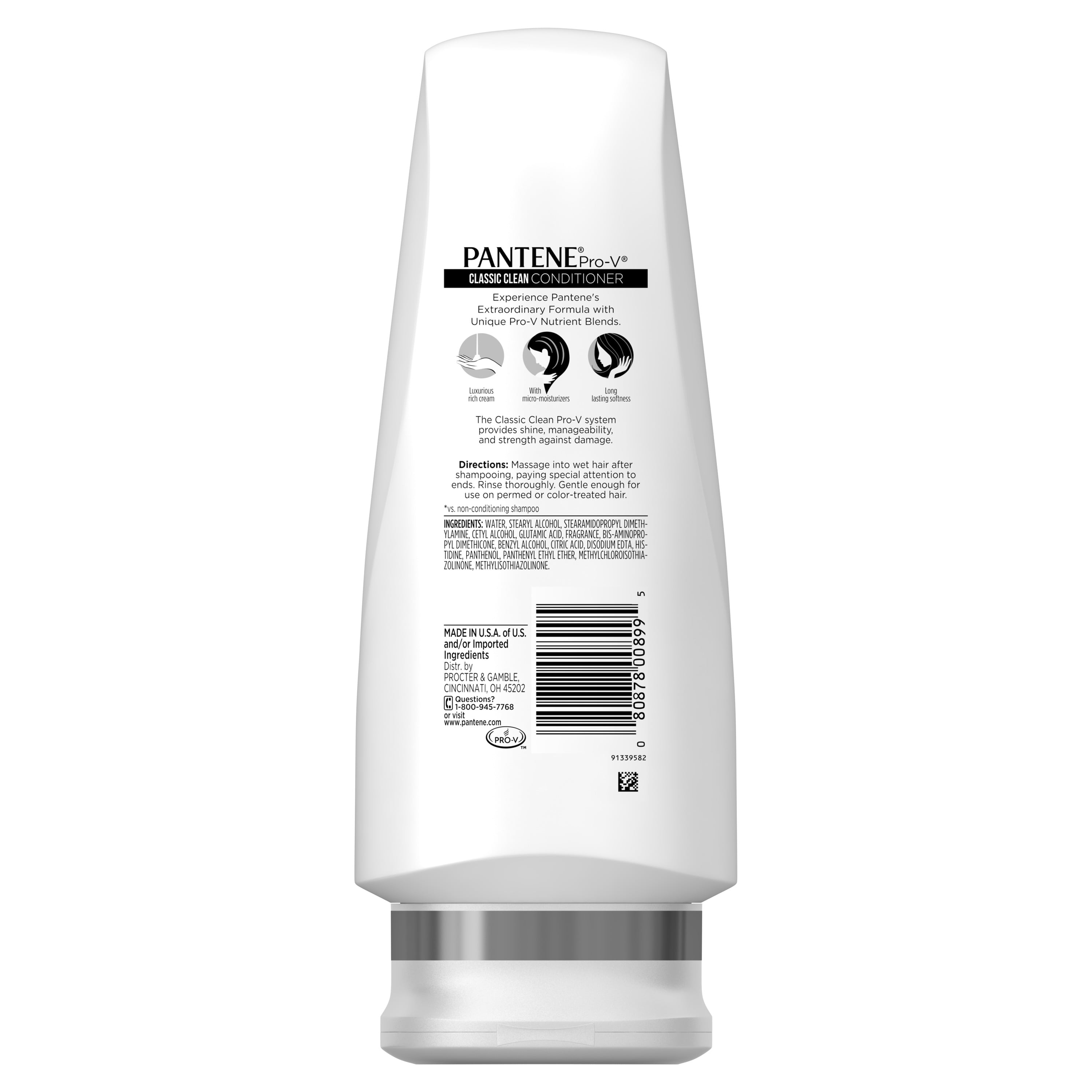 Pantene Pro V Classic Clean Conditioner 12 Fl Oz Walmart Com Walmart Com