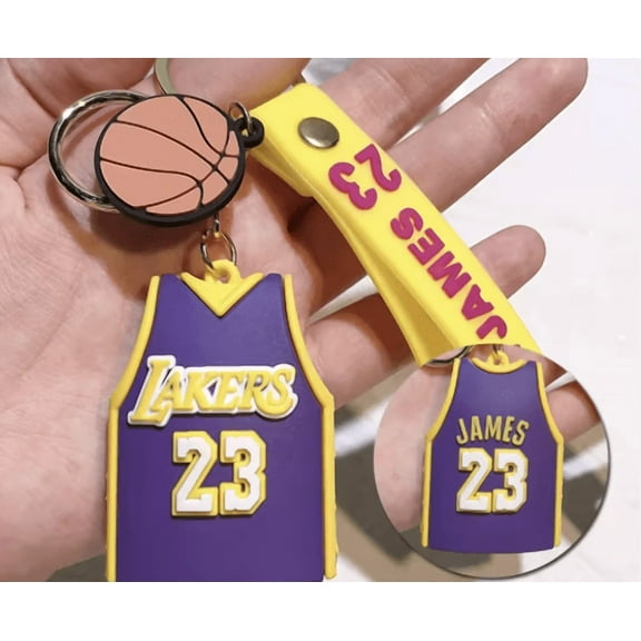 3D Silicone James Keychain- Purple
