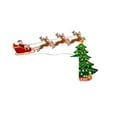 thumbnail image 2 of Fiudx Pegatina Estereoscópica de Papá Noel, Decoración de Madera Pintada a Mano, Adorno Festivo para Marco de Puerta, Decoración Navideña, Idea de Regalo de Navidad, 30 G, Duradera y Reutilizable., 2 of 7