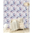 thumbnail image 2 of Red and Blue Flowers Wallpaper Peel-and-Stick - 25"W x 225"H, 2 of 3