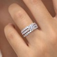 thumbnail image 3 of New Fashion Contracted Design 3Pcs Set Rings with Cubic Zirconia Brilliant Bride Wedding Accessories New Trendy Women Jewelry, 3 of 3
