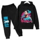 thumbnail image 3 of Conjunto de sudadera con capucha para niños de primavera, conjunto deportivo de 2 piezas, sudadera y pantalones, ropa para niños y niñas con estampado de Messi, ropa para bebés, 3 of 5