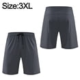 thumbnail image 2 of Men's Running Shorts with Zipper Pockets Quick Dry Gym Athletic Workout Shorts for Men - Grey, 2 of 6