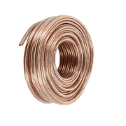 Audiopipe CABLE1825 18-Gauge Speaker Wire 25 Ft Clear Audio Cable for Car Home Stereo Systems