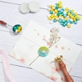 thumbnail image 5 of Wax Seal Stamp Kit with 200PCS 3 Color Sealing Wax Beads 25mm Vintage Sealing Wax Stamps Rabbit with Wooden Handle Wax Spoon 3PCS Candles for Sealing Envelope Cards Gift(White+Green+Yellow) DIY, 5 of 6