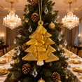 thumbnail image 3 of Ornamento Navideño, Adornación Para Árbol Navideño, Festivo Hogar Fiesta, Dibujado a Mano, Acero Inoxidable, Base de Madera, Para Salón, 20 pulgadas, Colores Vibrantes, Aesthetic Christmas, 3 of 9