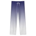 thumbnail image 4 of Aesthetic Night Blue And White Gradient Winter Female Pants Flannel High Waist Women Pants Lady Warm Straight Leg Plush Trousers, 4 of 7