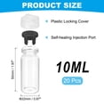 thumbnail image 2 of Uxcell Clear Glass Sample Vials, Liquid Bottles 20pack Black 10ml, 2 of 7