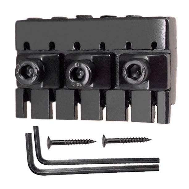 Juego Tuercas Bloqueo para Cuerdas Guitarra Eléctrica Sin Cabeza 6 Llave Y Tornillo ()