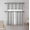 Gray, variant on Kate Aurora 3 Piece Rod Pocket Orly Jacquard Floral Kitchen Curtain Tier & Valance Set - Assorted Colors