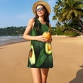 thumbnail image 3 of Disketp Fresh Avocados para Vestido sin Mangas para Mujeres, Vestidos de Verano para Mujeres, Casual y Holgado para la Playa, 3 of 7